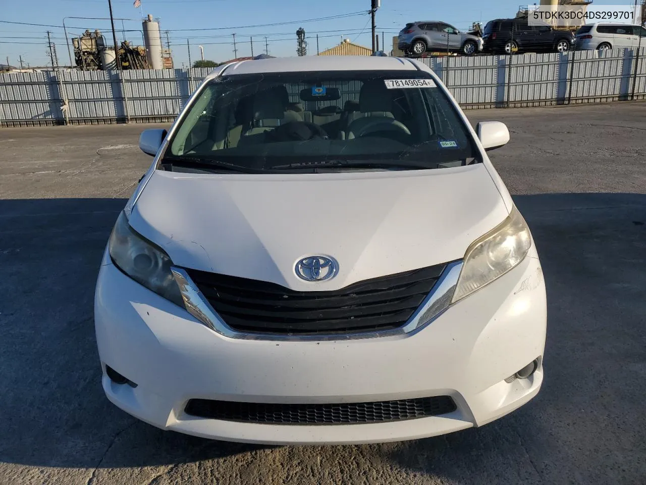 2013 Toyota Sienna Le VIN: 5TDKK3DC4DS299701 Lot: 78149054