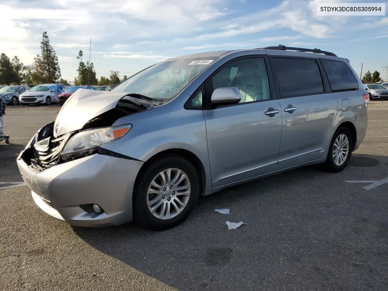 2013 Toyota Sienna Xle VIN: 5TDYK3DC8DS305994 Lot: 78387384