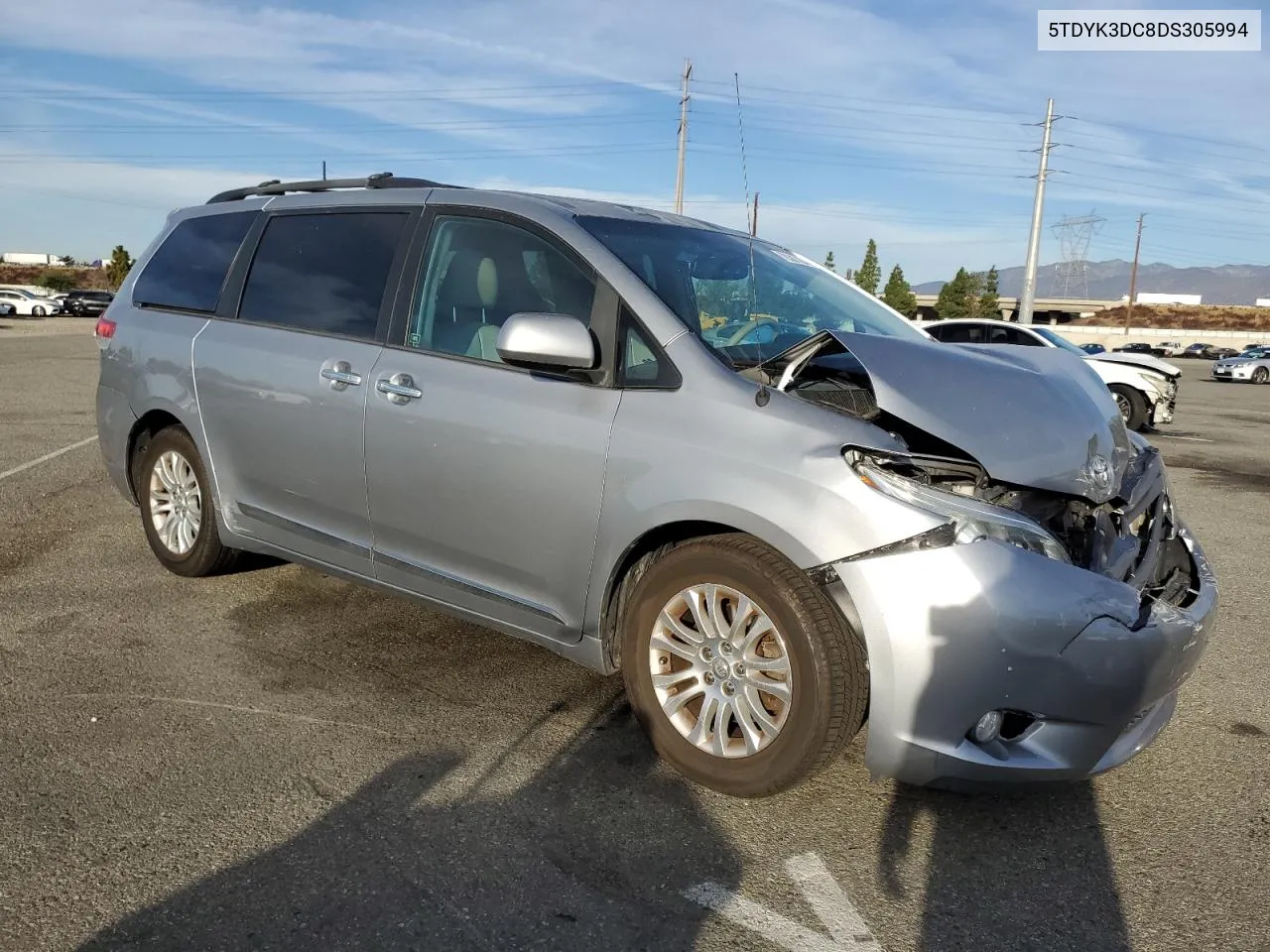 2013 Toyota Sienna Xle VIN: 5TDYK3DC8DS305994 Lot: 78387384