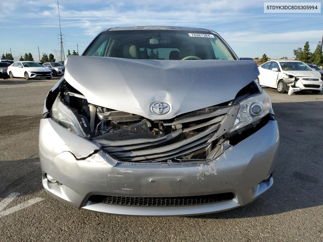 2013 Toyota Sienna Xle VIN: 5TDYK3DC8DS305994 Lot: 78387384