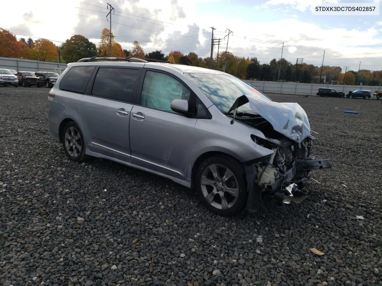 2013 Toyota Sienna Sport VIN: 5TDXK3DC7DS402857 Lot: 78573554