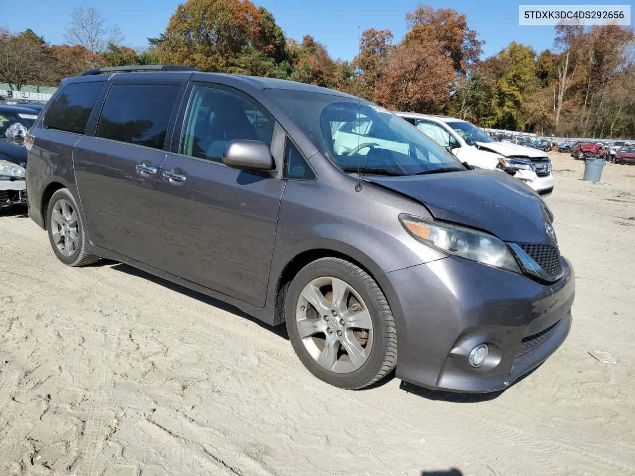 2013 Toyota Sienna Sport VIN: 5TDXK3DC4DS292656 Lot: 78583924