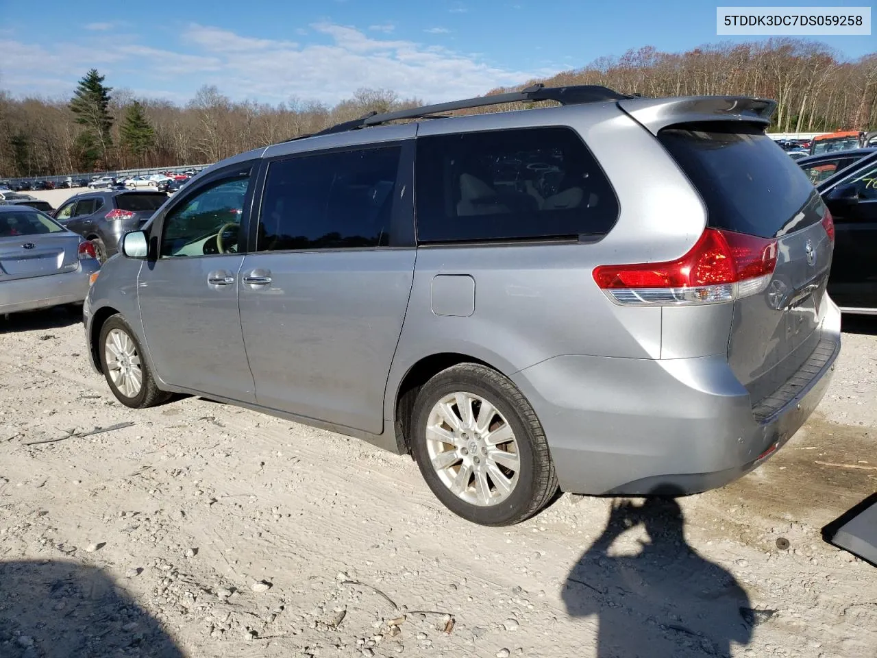 2013 Toyota Sienna Xle VIN: 5TDDK3DC7DS059258 Lot: 78603014