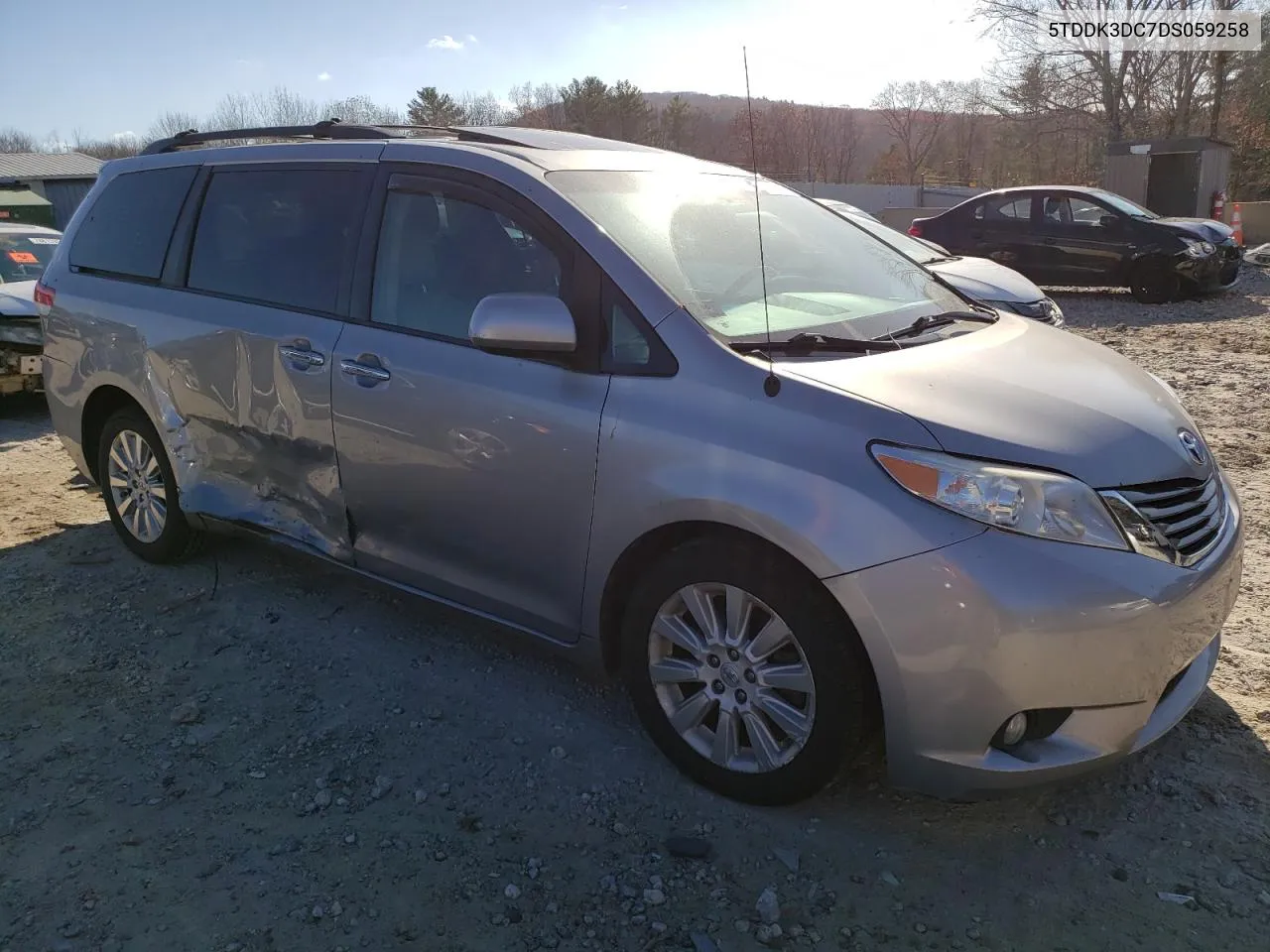 2013 Toyota Sienna Xle VIN: 5TDDK3DC7DS059258 Lot: 78603014