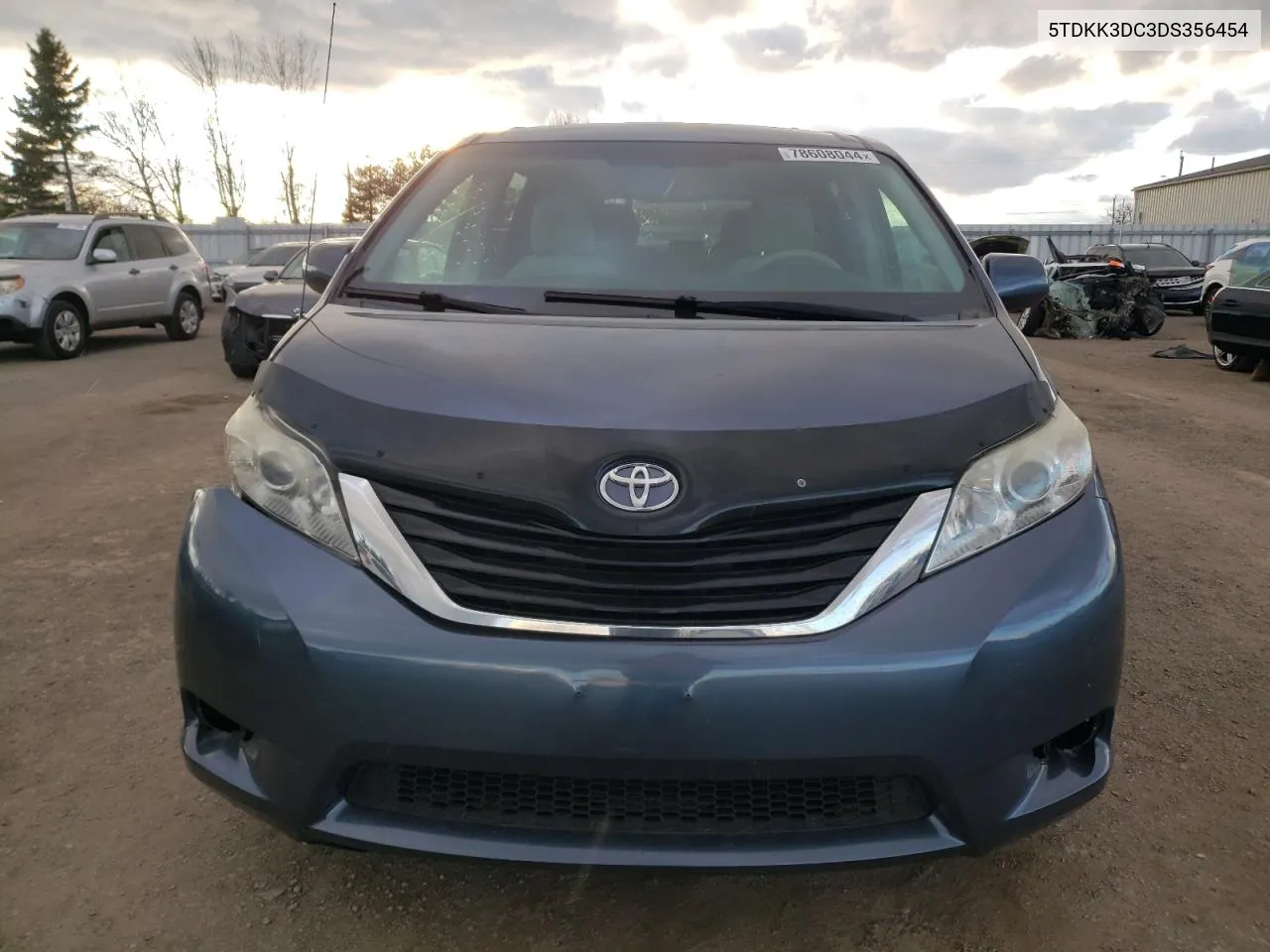 2013 Toyota Sienna Le VIN: 5TDKK3DC3DS356454 Lot: 78608044