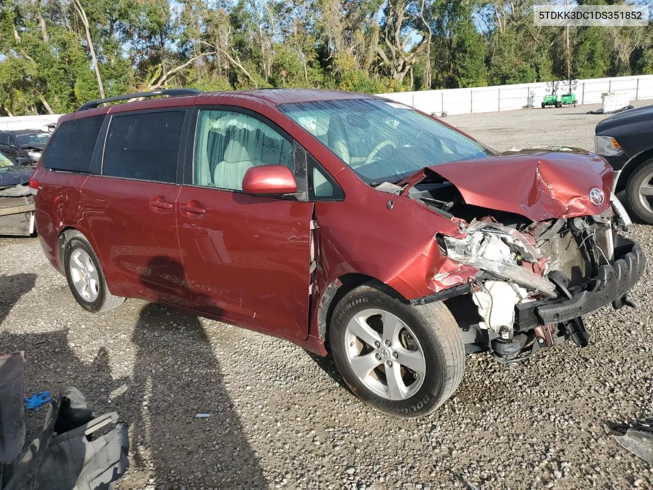 2013 Toyota Sienna Le VIN: 5TDKK3DC1DS351852 Lot: 79204944