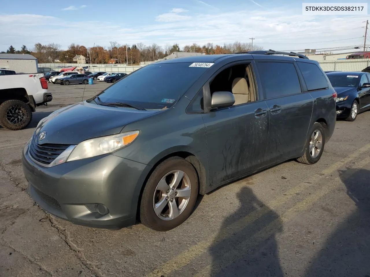 2013 Toyota Sienna Le VIN: 5TDKK3DC5DS382117 Lot: 79248754