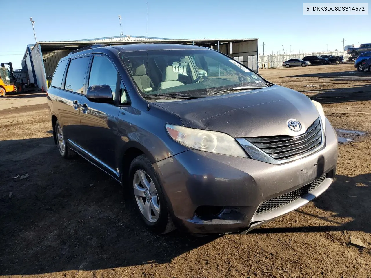 2013 Toyota Sienna Le VIN: 5TDKK3DC8DS314572 Lot: 79288354