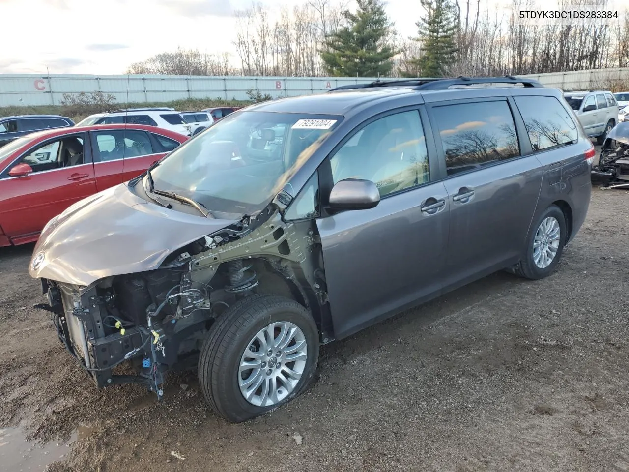 2013 Toyota Sienna Xle VIN: 5TDYK3DC1DS283384 Lot: 79291004