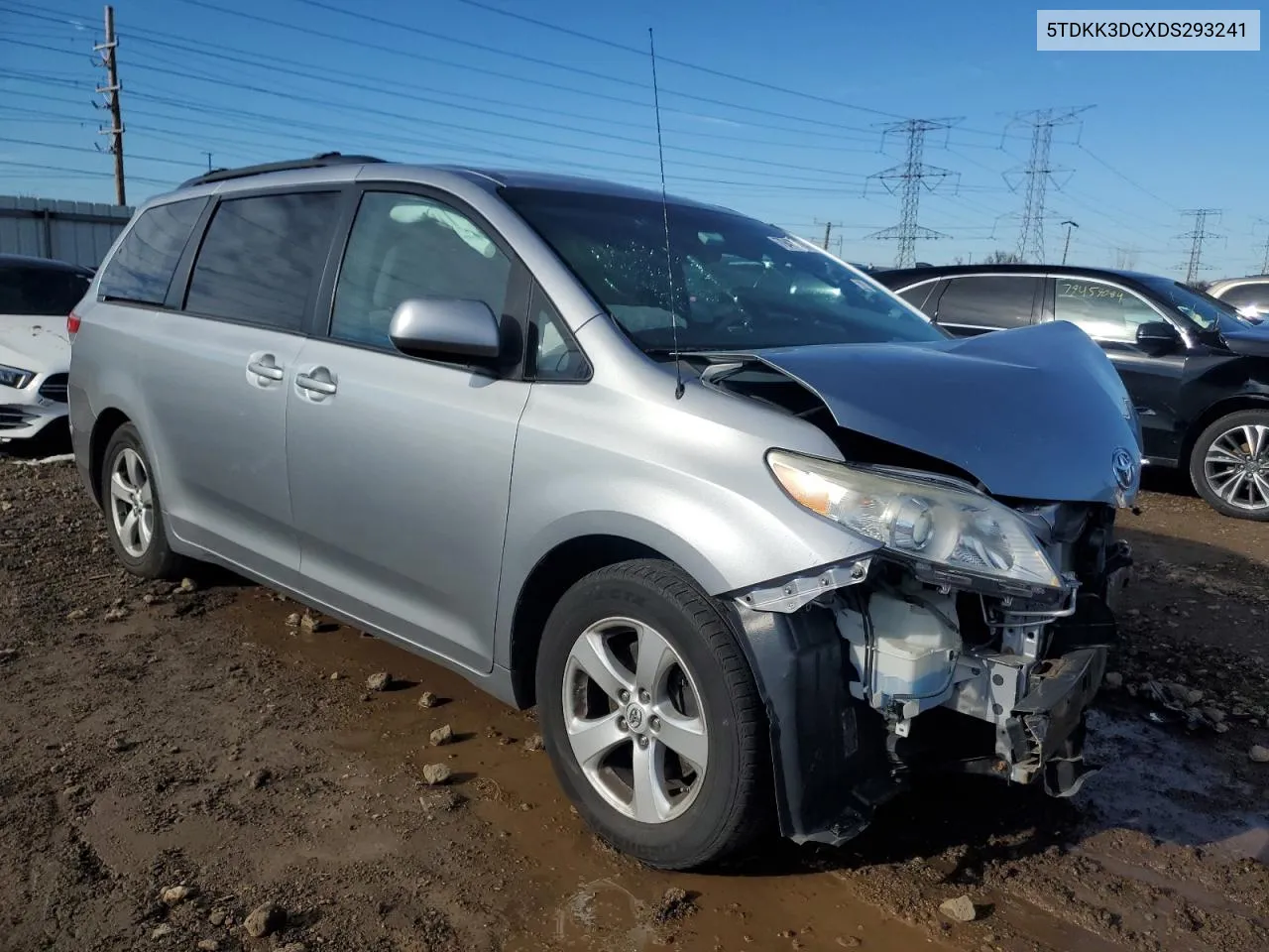 2013 Toyota Sienna Le VIN: 5TDKK3DCXDS293241 Lot: 79427774