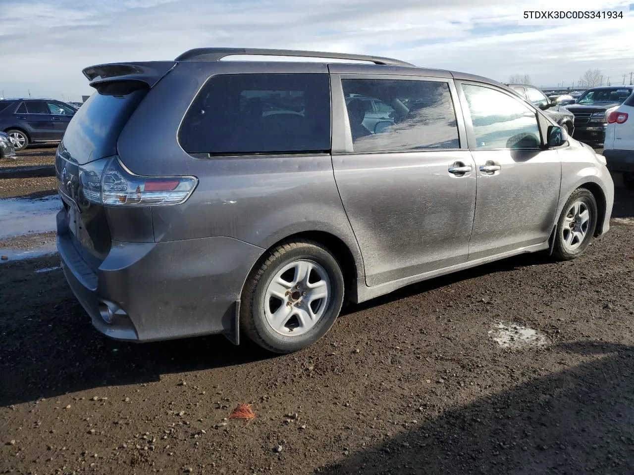 2013 Toyota Sienna Sport VIN: 5TDXK3DC0DS341934 Lot: 79538084