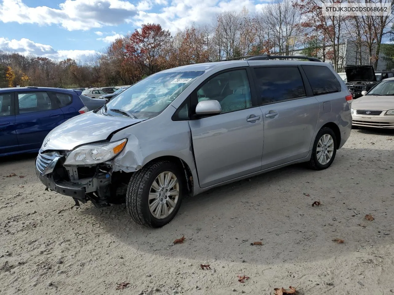 2013 Toyota Sienna Le VIN: 5TDJK3DC0DS068662 Lot: 79611104