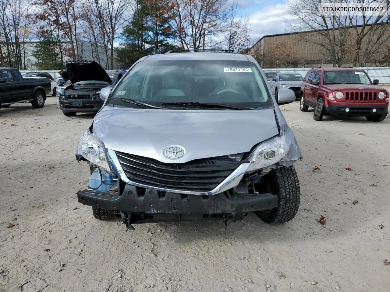 2013 Toyota Sienna Le VIN: 5TDJK3DC0DS068662 Lot: 79611104