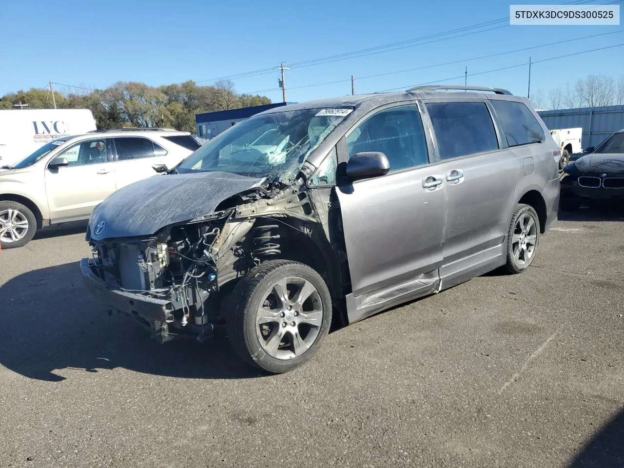 2013 Toyota Sienna Sport VIN: 5TDXK3DC9DS300525 Lot: 79962914