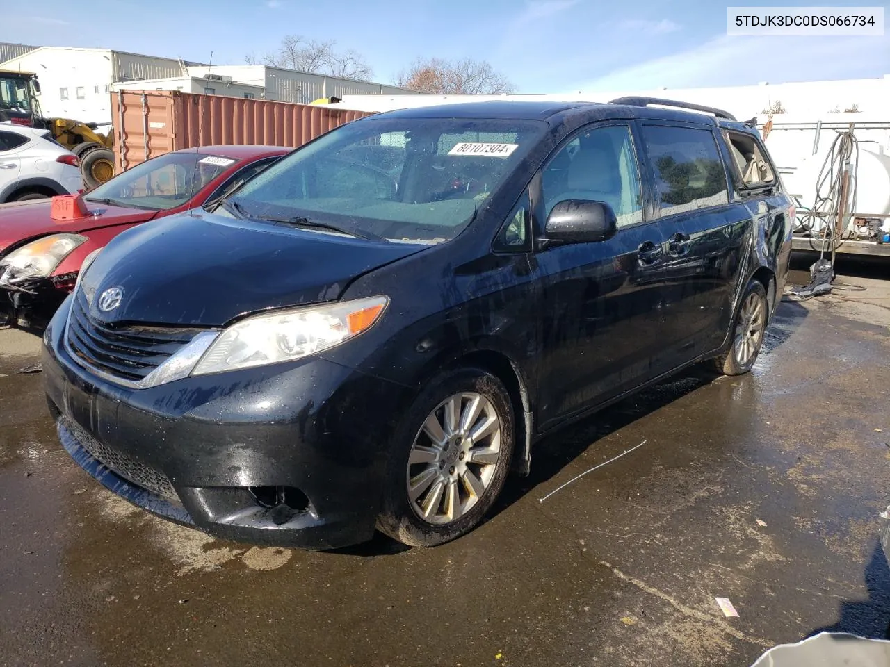 2013 Toyota Sienna Le VIN: 5TDJK3DC0DS066734 Lot: 80107304