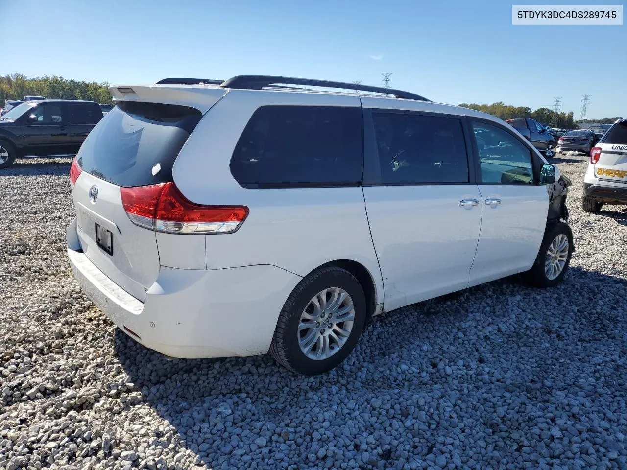 2013 Toyota Sienna Xle VIN: 5TDYK3DC4DS289745 Lot: 80188964