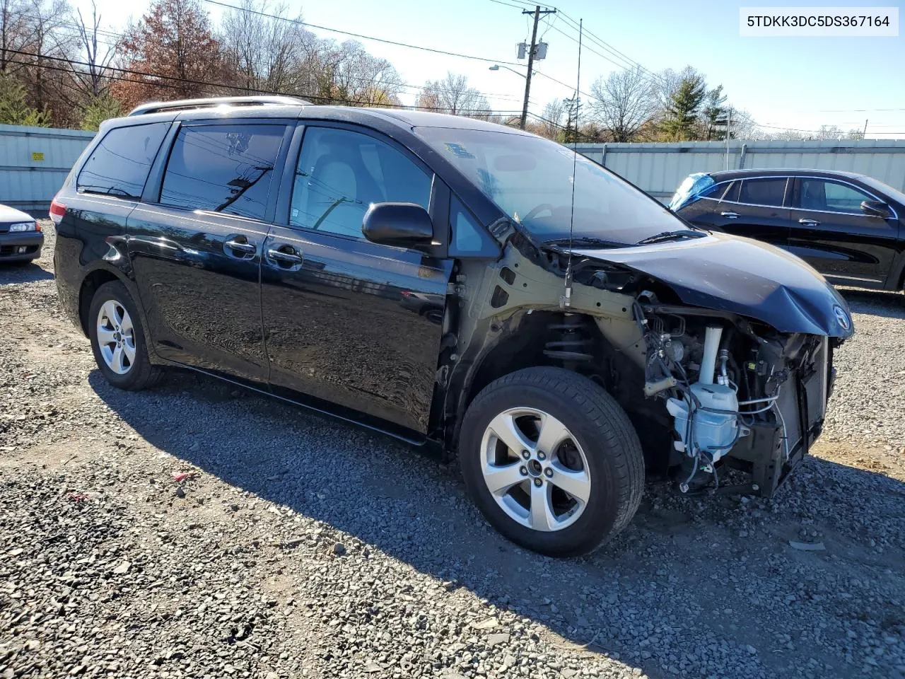 2013 Toyota Sienna Le VIN: 5TDKK3DC5DS367164 Lot: 80190954