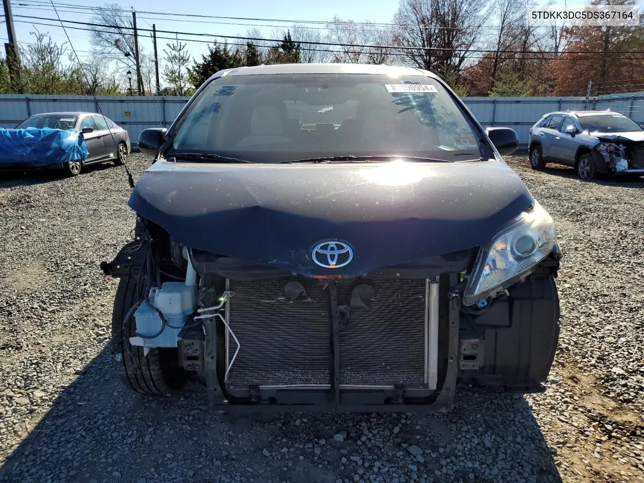 2013 Toyota Sienna Le VIN: 5TDKK3DC5DS367164 Lot: 80190954