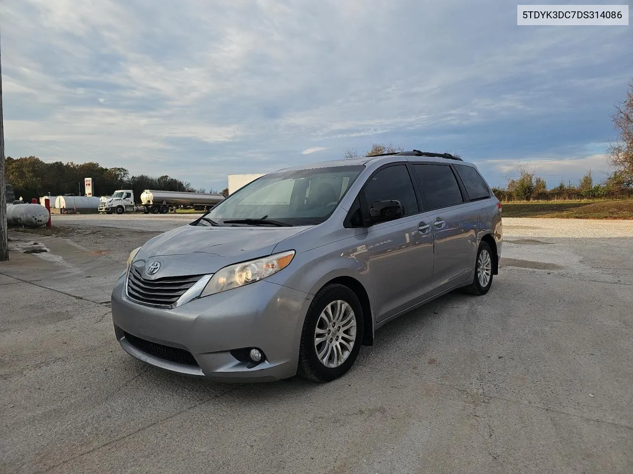 2013 Toyota Sienna Xle VIN: 5TDYK3DC7DS314086 Lot: 80334944