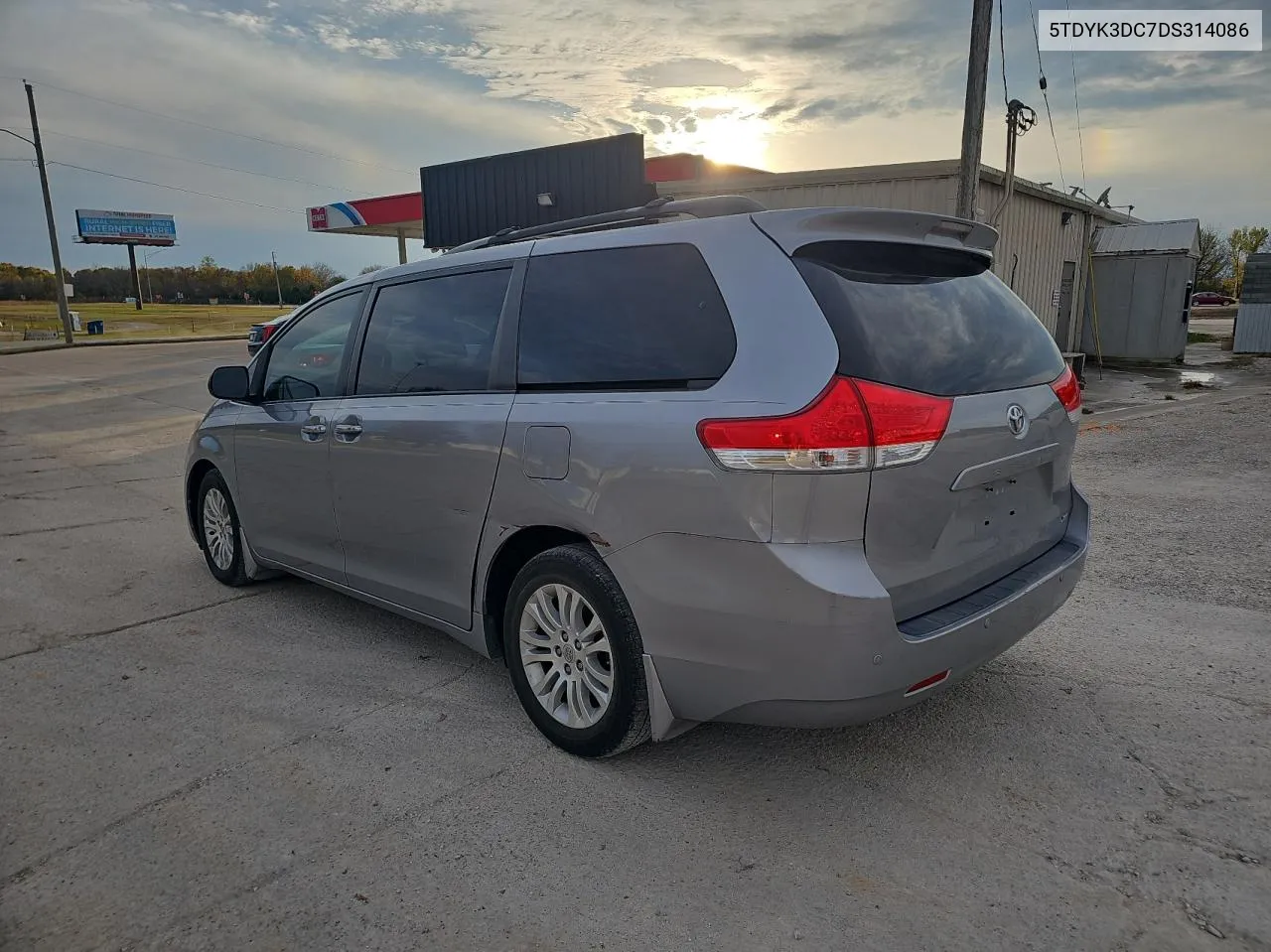 2013 Toyota Sienna Xle VIN: 5TDYK3DC7DS314086 Lot: 80334944