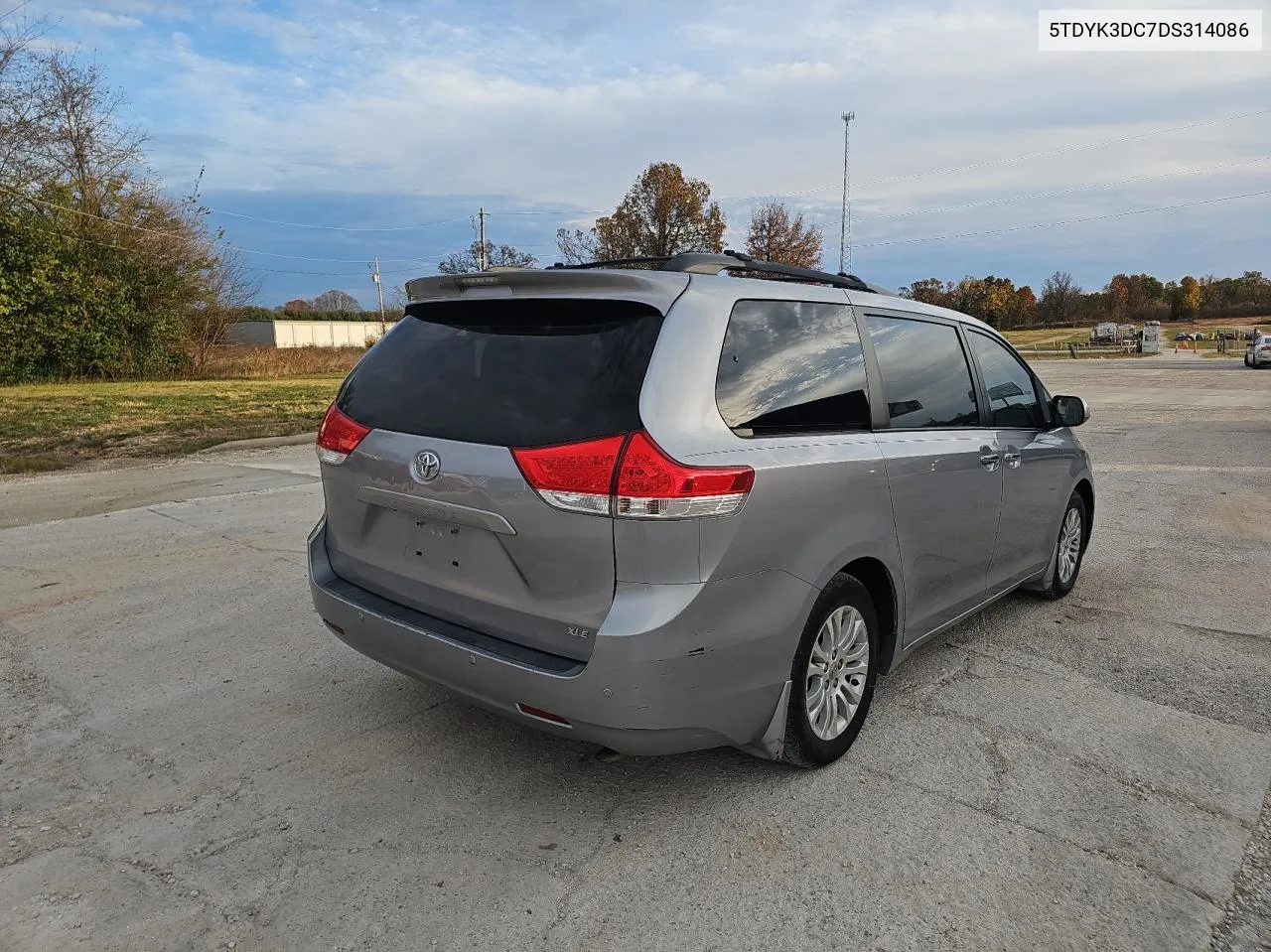 2013 Toyota Sienna Xle VIN: 5TDYK3DC7DS314086 Lot: 80334944