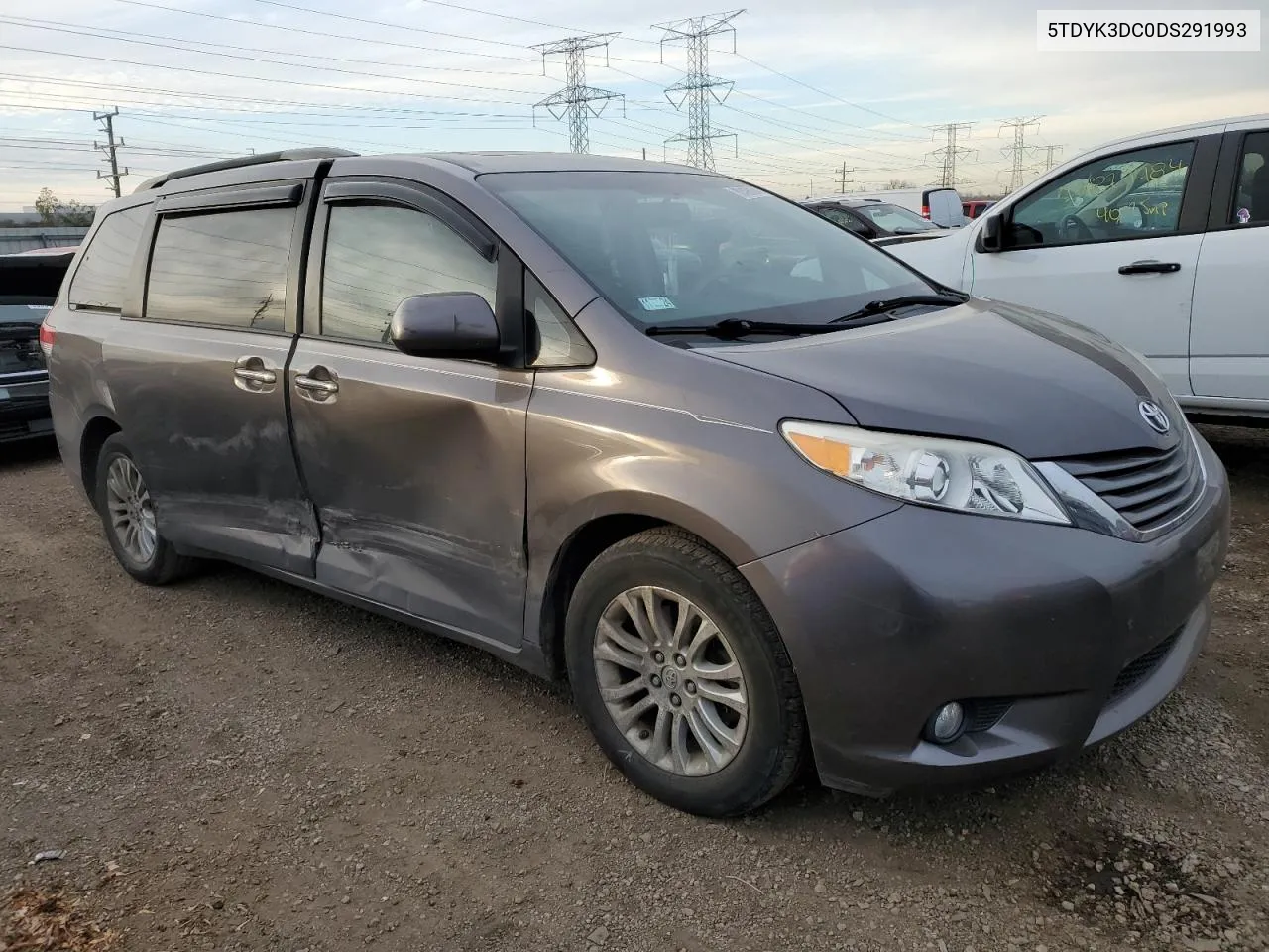 2013 Toyota Sienna Xle VIN: 5TDYK3DC0DS291993 Lot: 80498094