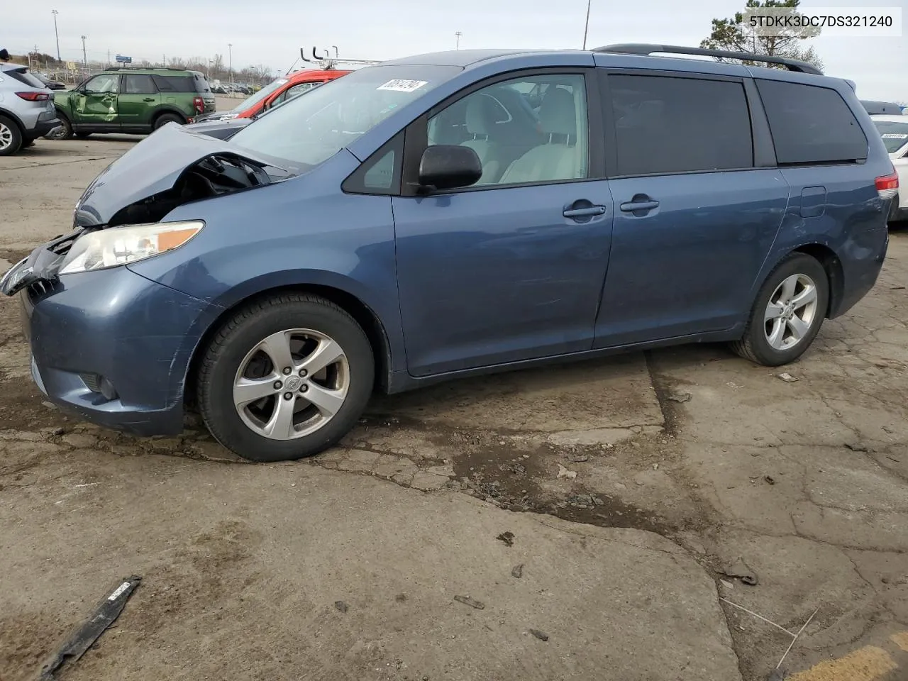 2013 Toyota Sienna Le VIN: 5TDKK3DC7DS321240 Lot: 80514794