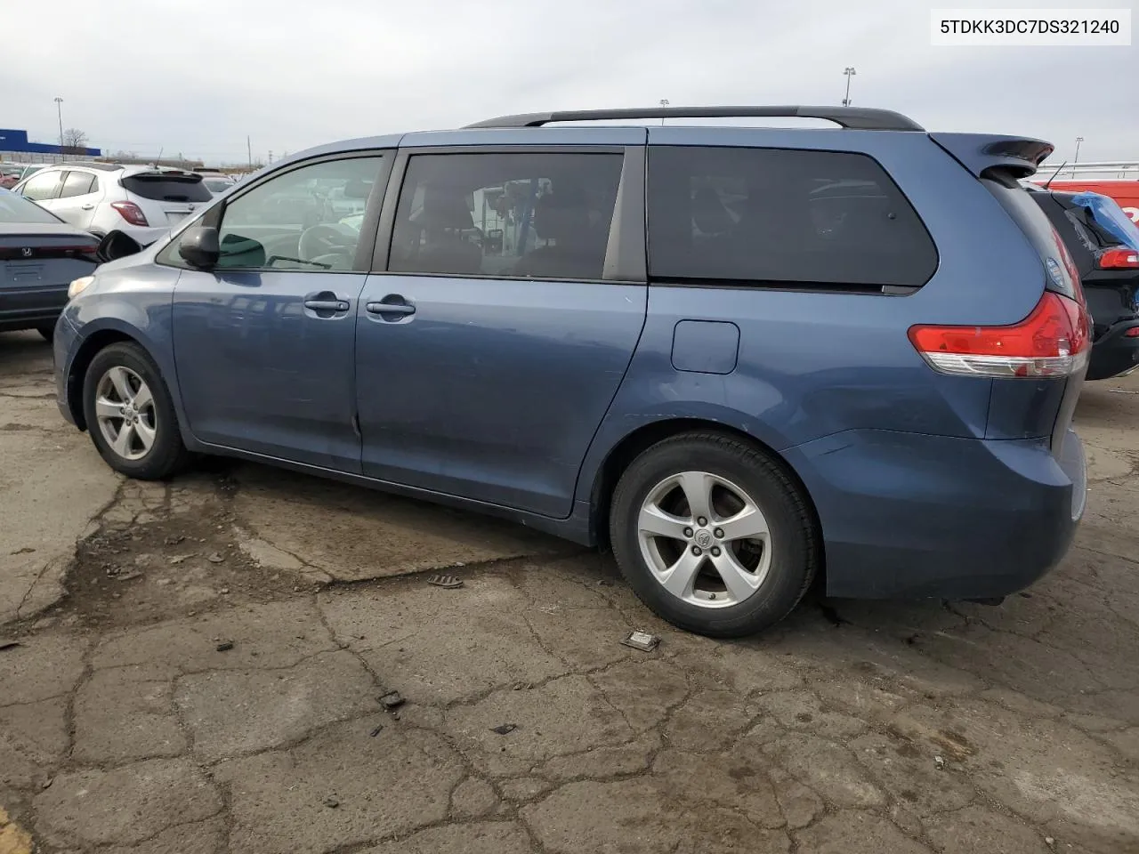 2013 Toyota Sienna Le VIN: 5TDKK3DC7DS321240 Lot: 80514794