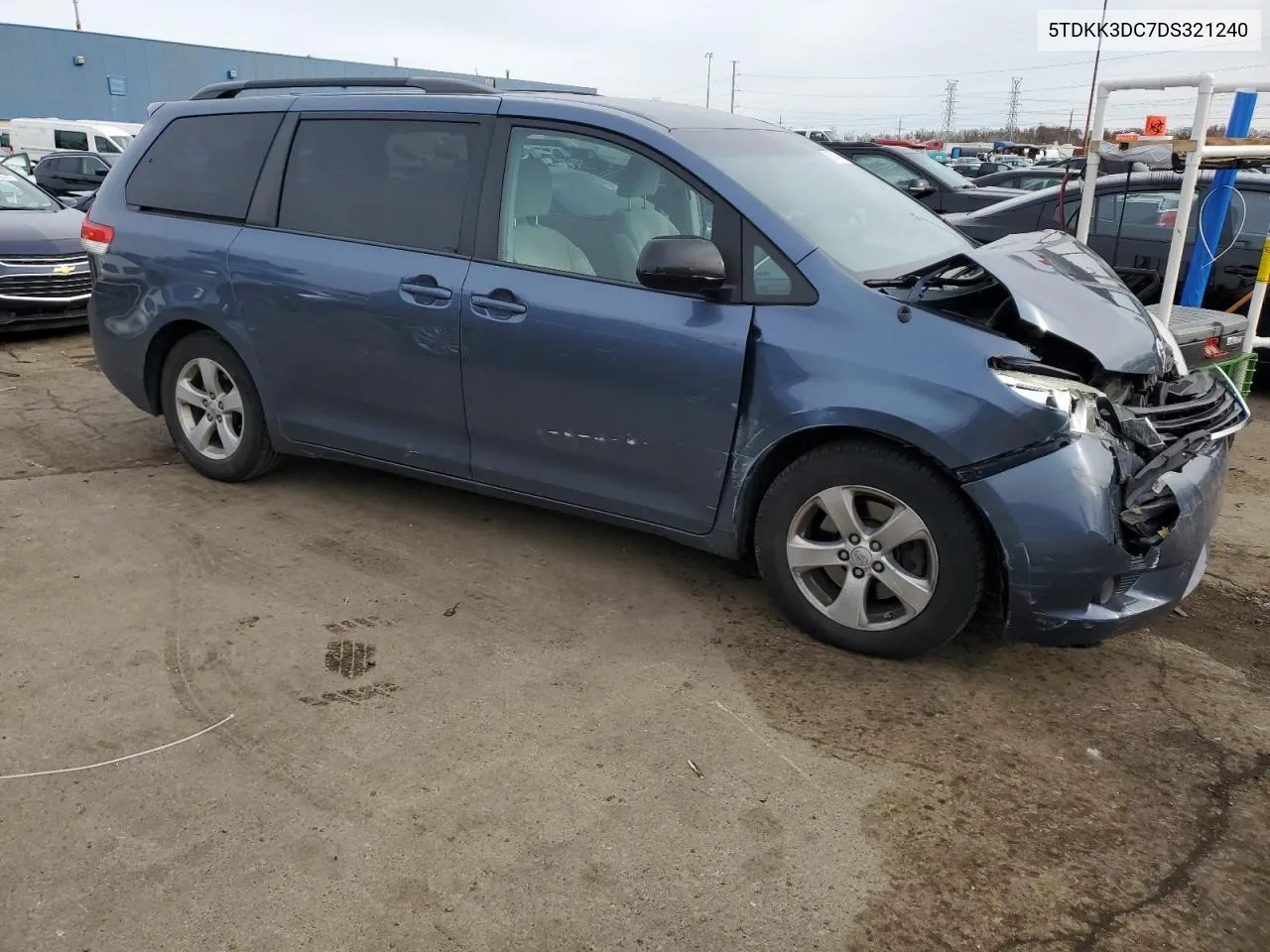 2013 Toyota Sienna Le VIN: 5TDKK3DC7DS321240 Lot: 80514794