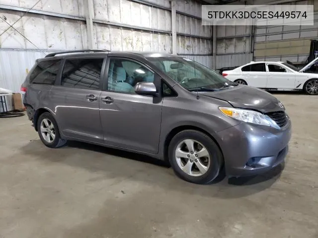 5TDKK3DC5ES449574 2014 Toyota Sienna Le