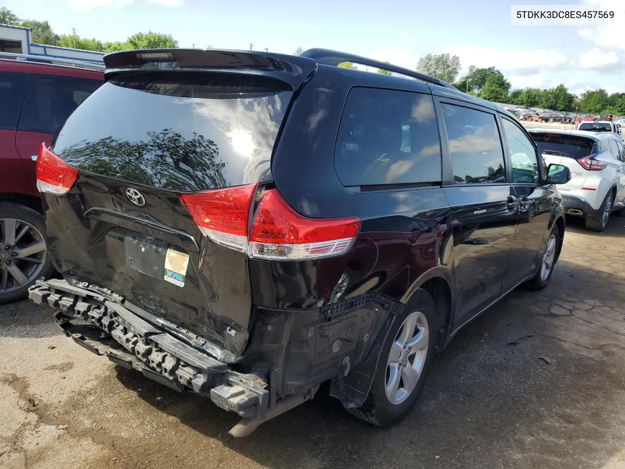 5TDKK3DC8ES457569 2014 Toyota Sienna Le