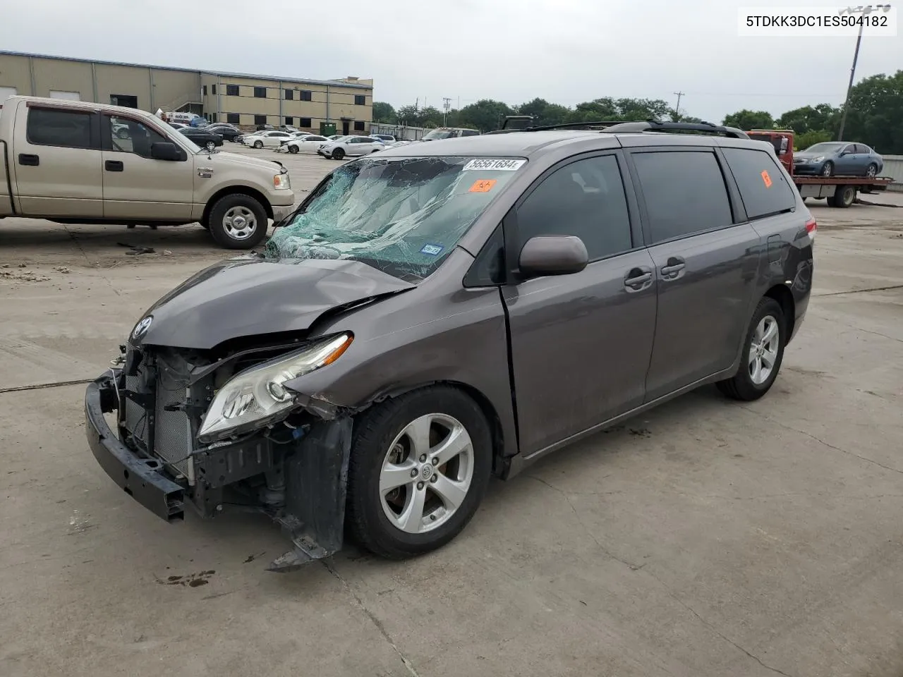 2014 Toyota Sienna Le VIN: 5TDKK3DC1ES504182 Lot: 56561684