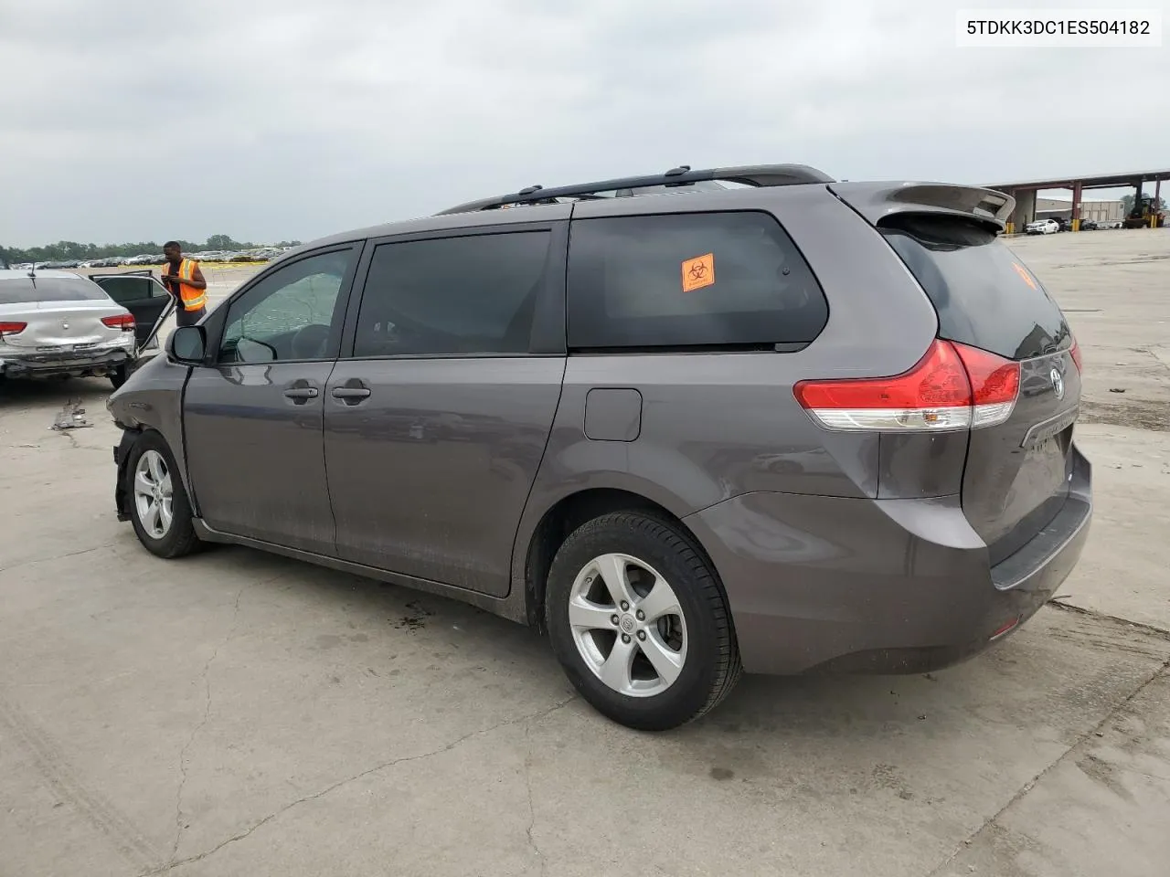 2014 Toyota Sienna Le VIN: 5TDKK3DC1ES504182 Lot: 56561684