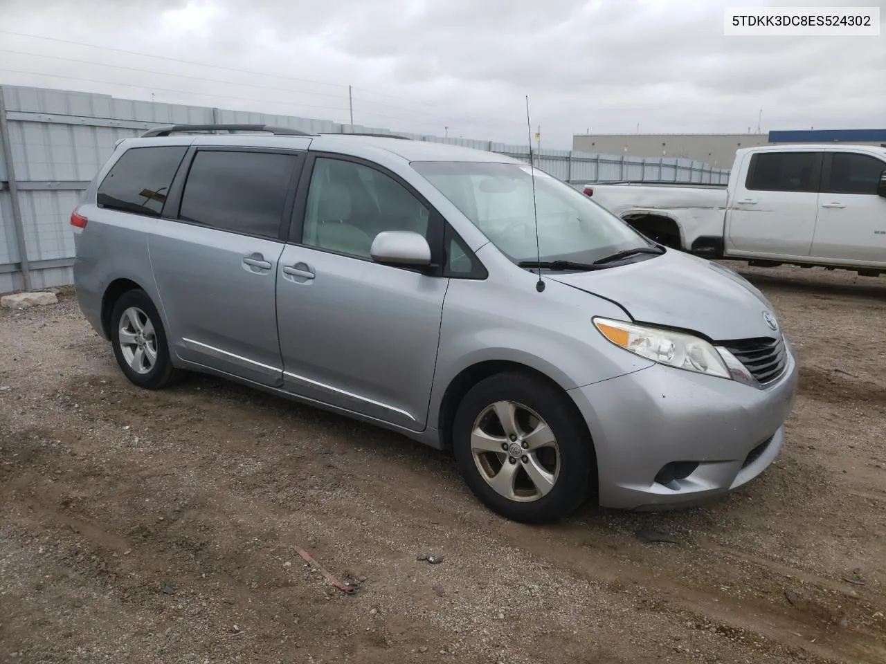 2014 Toyota Sienna Le VIN: 5TDKK3DC8ES524302 Lot: 56562434