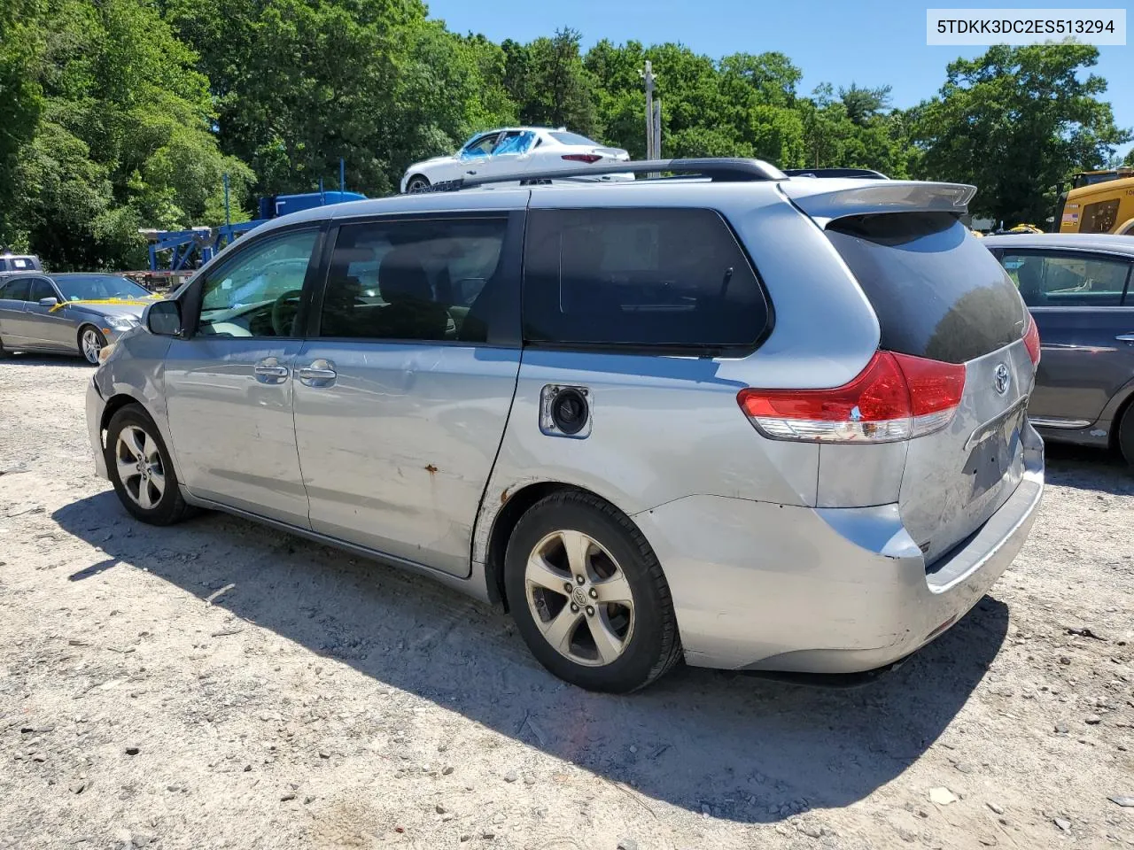 2014 Toyota Sienna Le VIN: 5TDKK3DC2ES513294 Lot: 56612064