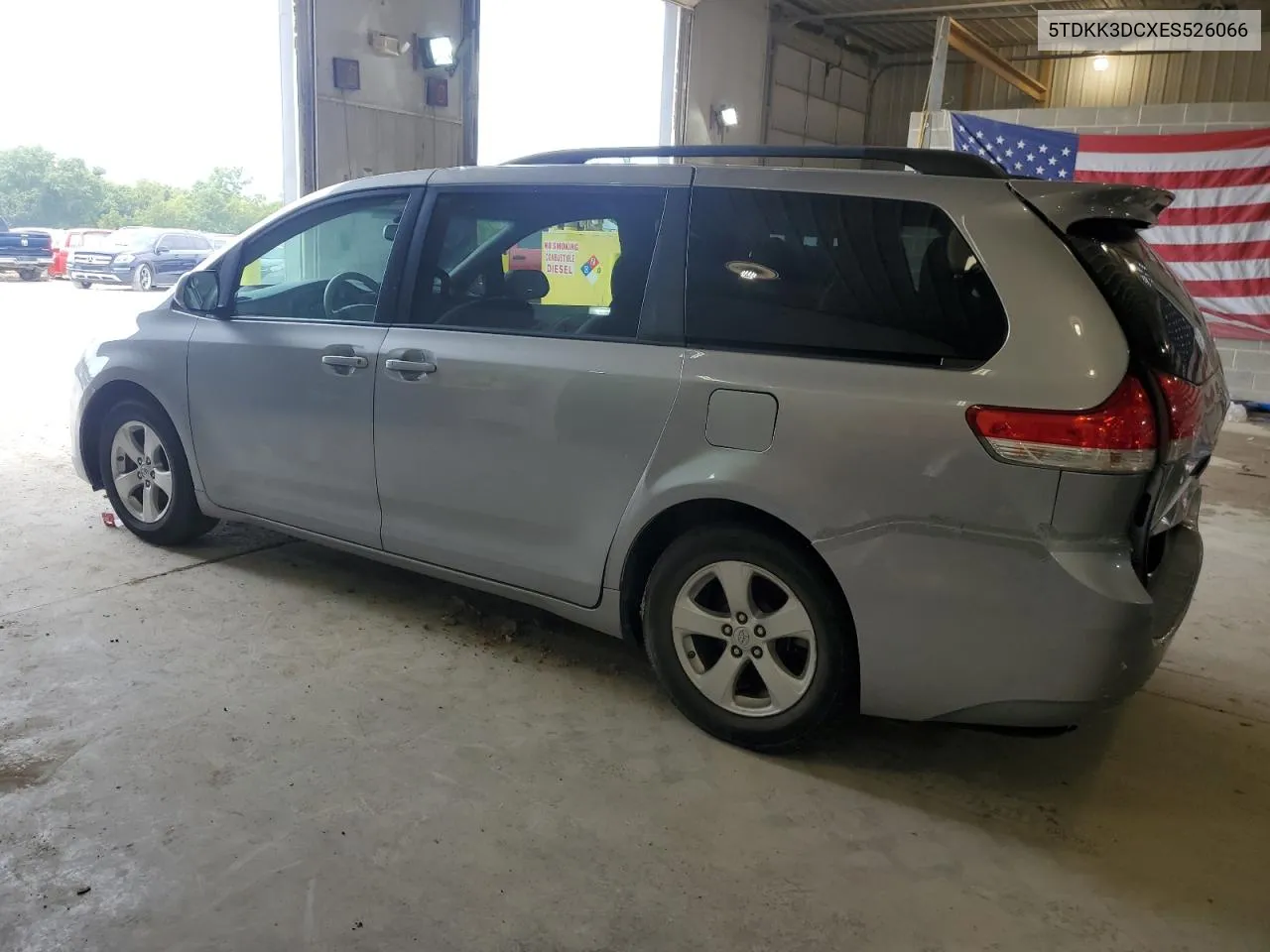 2014 Toyota Sienna Le VIN: 5TDKK3DCXES526066 Lot: 61048714