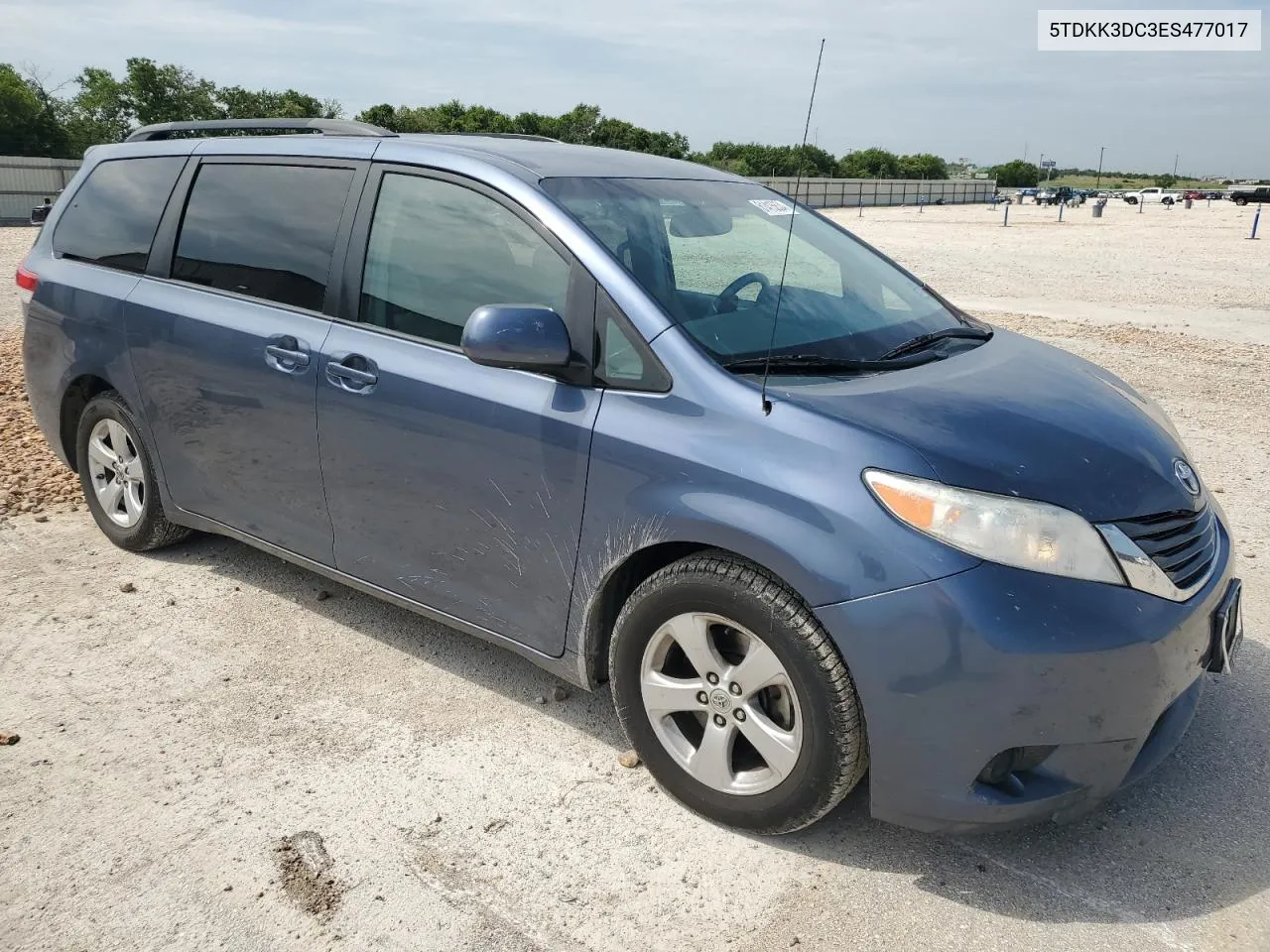 2014 Toyota Sienna Le VIN: 5TDKK3DC3ES477017 Lot: 61415634