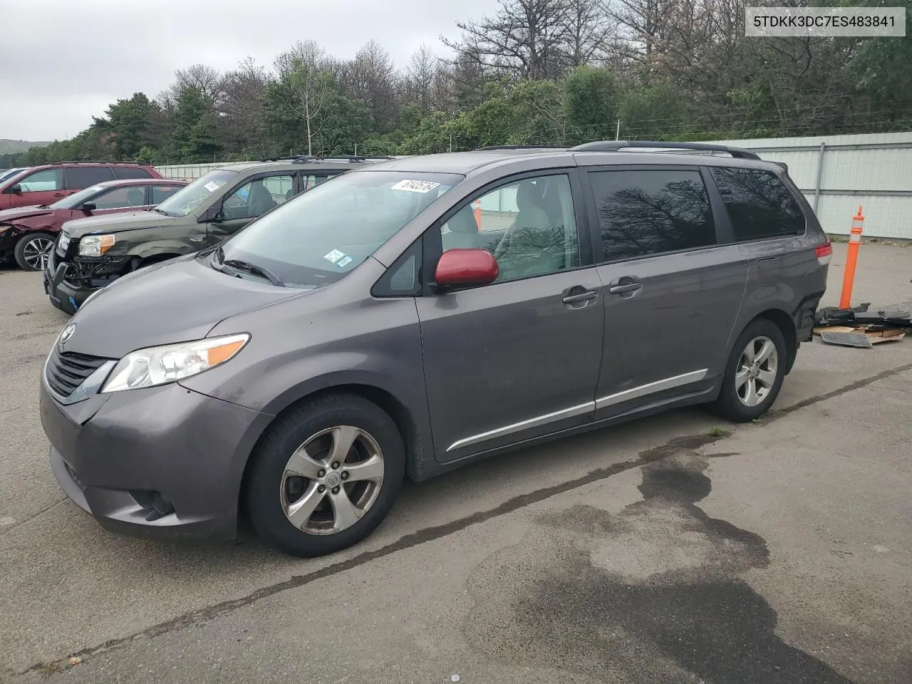 2014 Toyota Sienna Le VIN: 5TDKK3DC7ES483841 Lot: 61435764