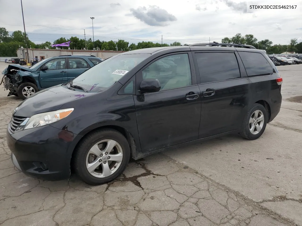 2014 Toyota Sienna Le VIN: 5TDKK3DC2ES462167 Lot: 61890674