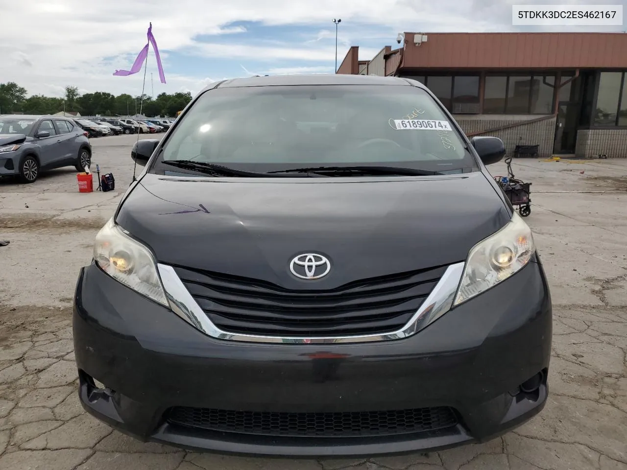 2014 Toyota Sienna Le VIN: 5TDKK3DC2ES462167 Lot: 61890674