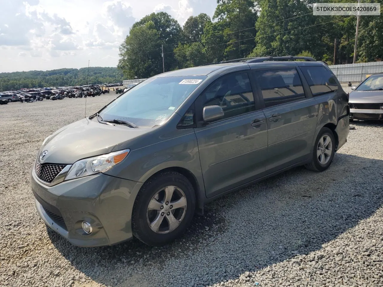 5TDKK3DC0ES420869 2014 Toyota Sienna Le