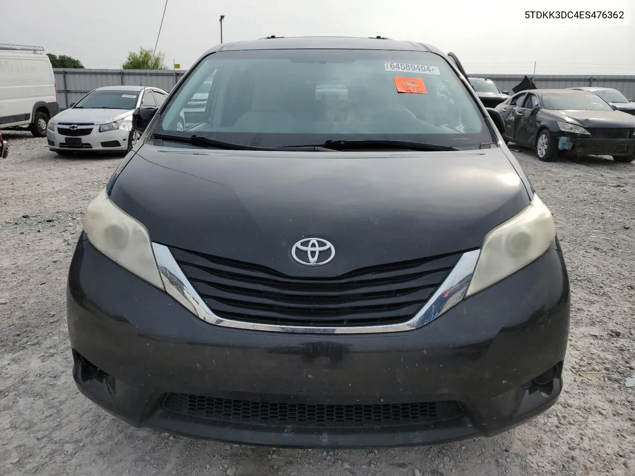 2014 Toyota Sienna Le VIN: 5TDKK3DC4ES476362 Lot: 64589404