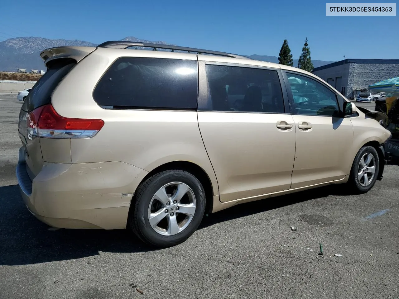 2014 Toyota Sienna Le VIN: 5TDKK3DC6ES454363 Lot: 64883134