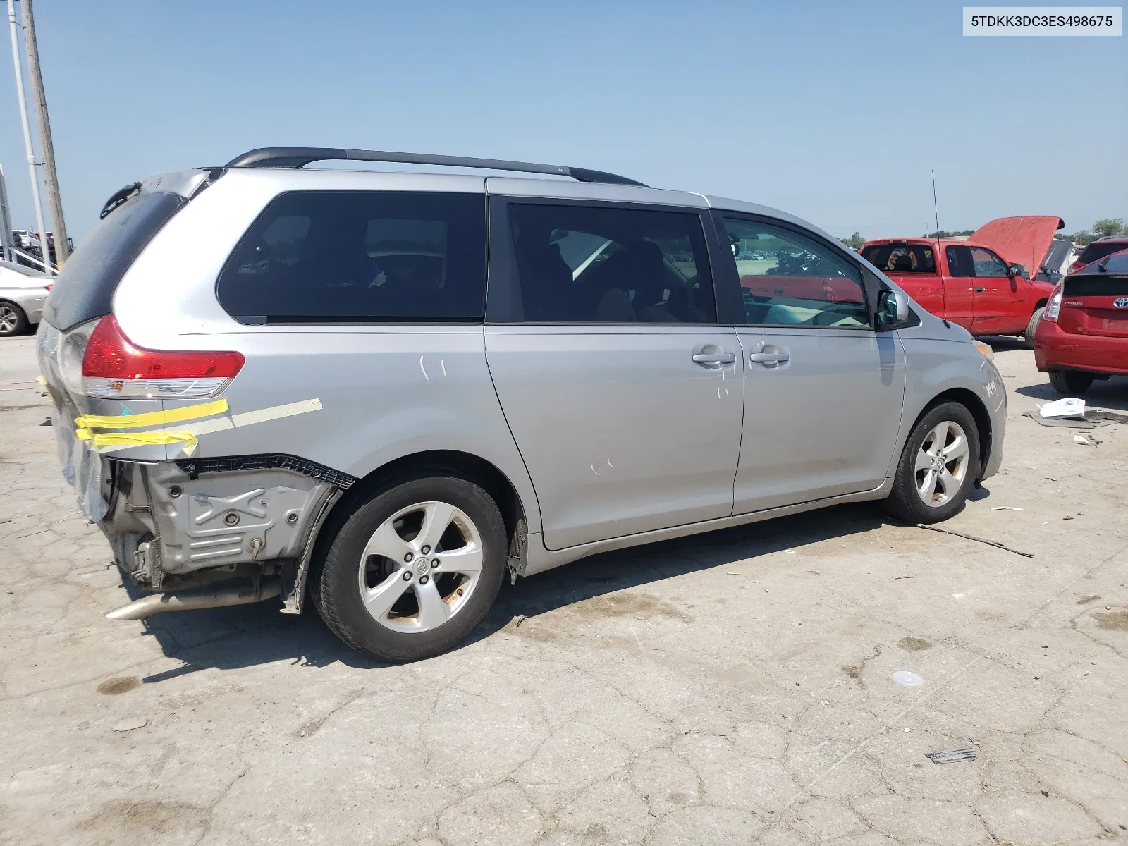 2014 Toyota Sienna Le VIN: 5TDKK3DC3ES498675 Lot: 65689914