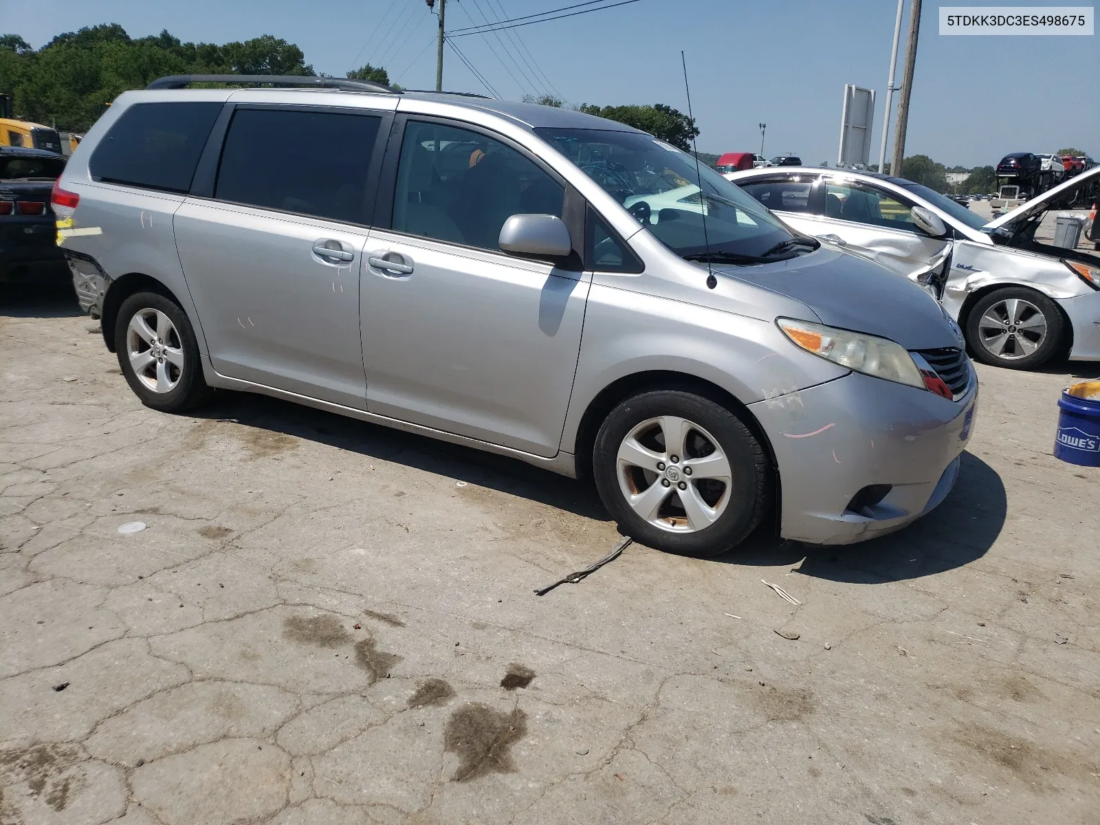 2014 Toyota Sienna Le VIN: 5TDKK3DC3ES498675 Lot: 65689914