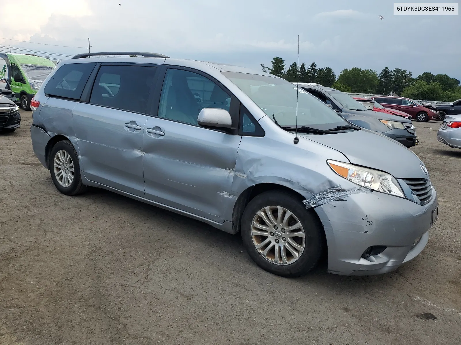 2014 Toyota Sienna Xle VIN: 5TDYK3DC3ES411965 Lot: 66187294