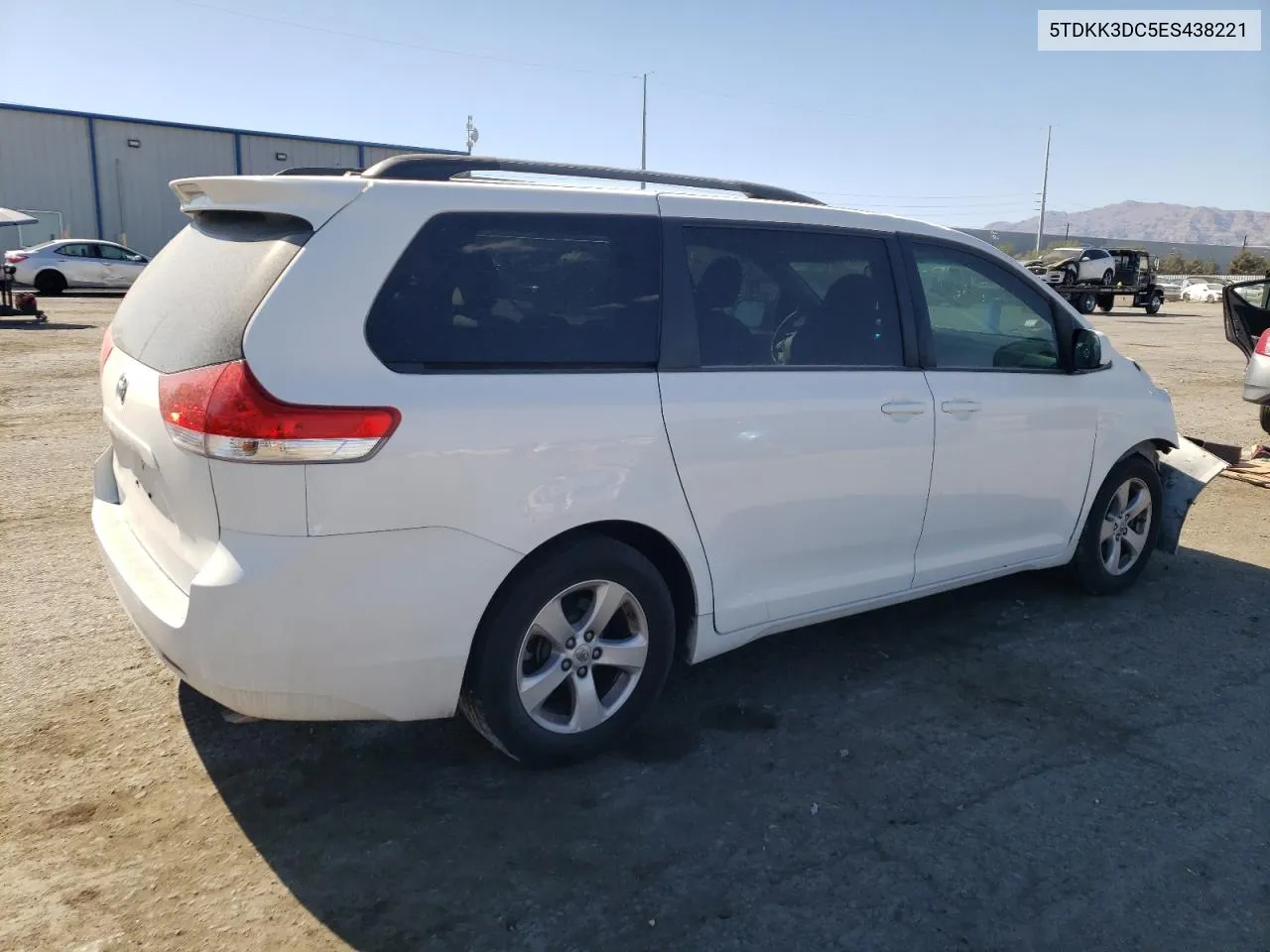 2014 Toyota Sienna Le VIN: 5TDKK3DC5ES438221 Lot: 67980744