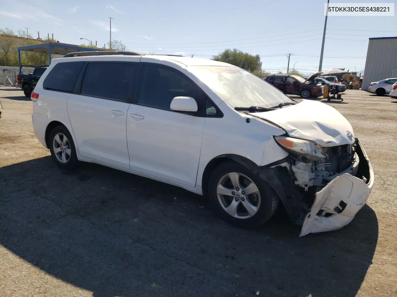 2014 Toyota Sienna Le VIN: 5TDKK3DC5ES438221 Lot: 67980744