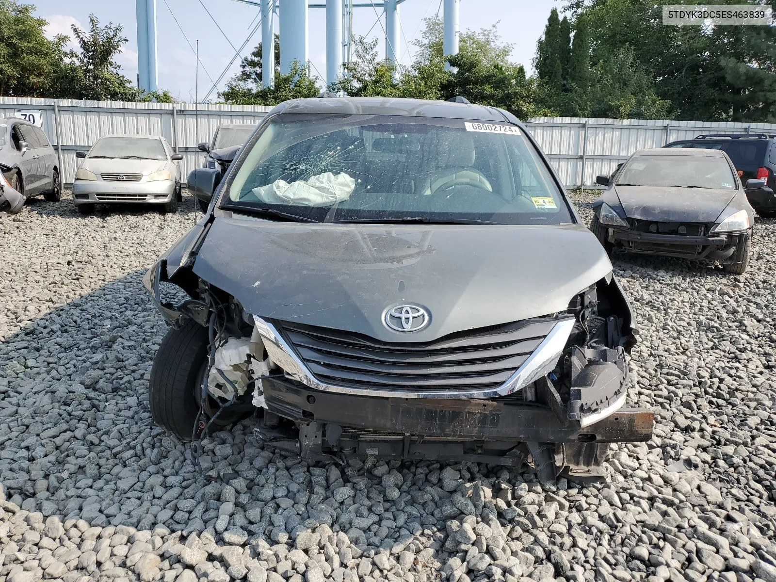 5TDYK3DC5ES463839 2014 Toyota Sienna Xle