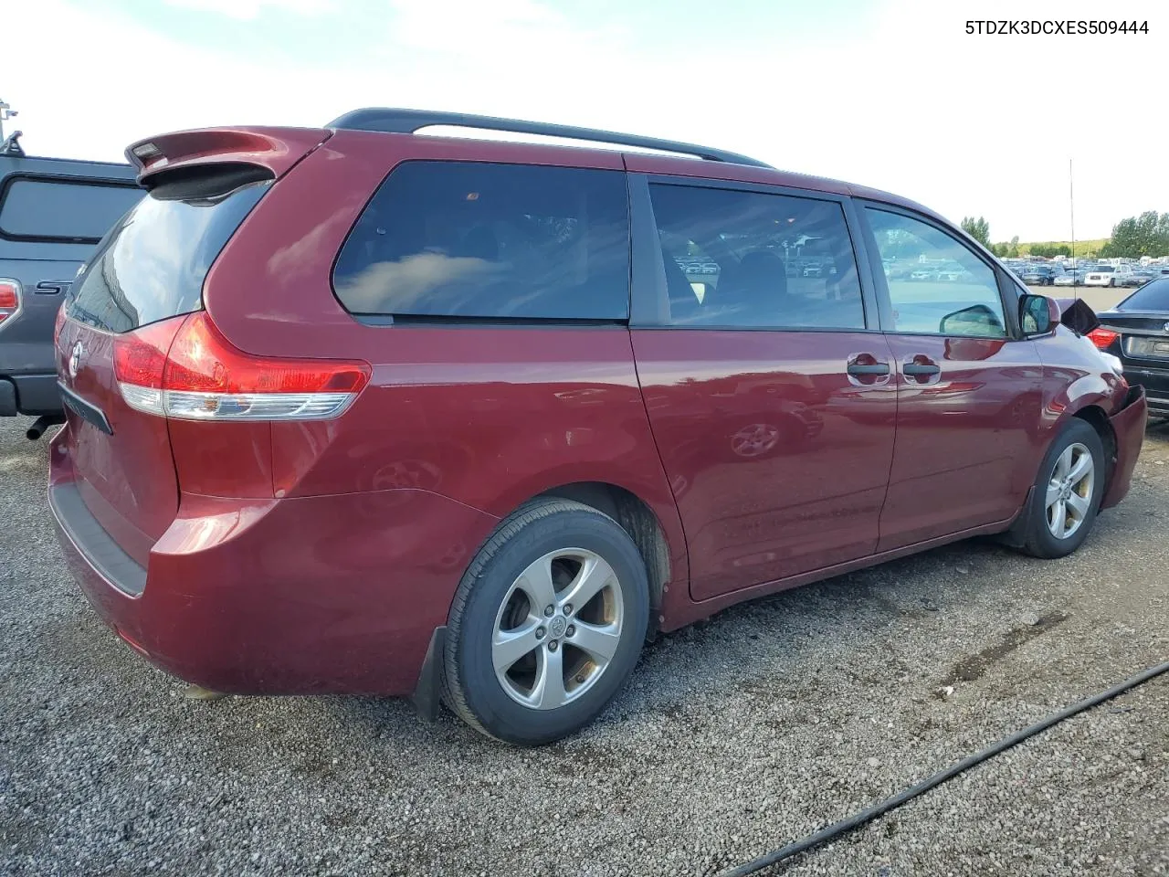 2014 Toyota Sienna VIN: 5TDZK3DCXES509444 Lot: 68042654